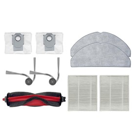 9pcs Main Brush/Side Brush/Mop Cloth/Filter/Dust bags compatible with Roborock /Q7 M5/ Q7 TF /Q7 TF+/ Q7 M5+/ Robot Vacuum Cleaner Spare Parts (9pcs combination)