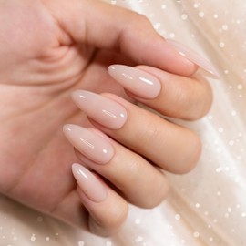 RARJSM Rubber Base Gel Nail Polish Nude Spanish Pink Skin Tone Rubber Base Gel for Nails Natural Nude Color French Manicure Brush on Extend Gel Builder Soak Off Curing Requires 15ml Salon Home DIY Use