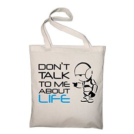 Marvin Don't Talk To Me About Life Jute Bag Cotton Bag, natural