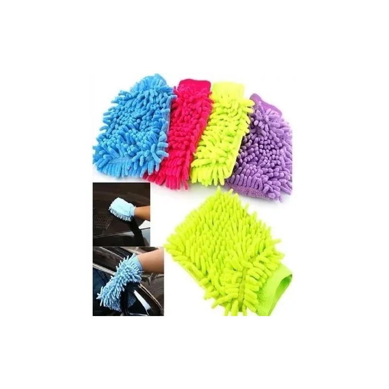 Innovaciones Kit 2 Guantes Plumero Micro Fibra Multiusos Polvo