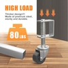 Uscaster Gate Wheel 2 Inch Heavy-Duty Caster for Wooden Gates