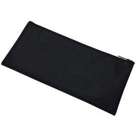 myledershop Bank bag/bank folder/wallet/wallet/bank case/pencil case/pencil case, black, Minimalist