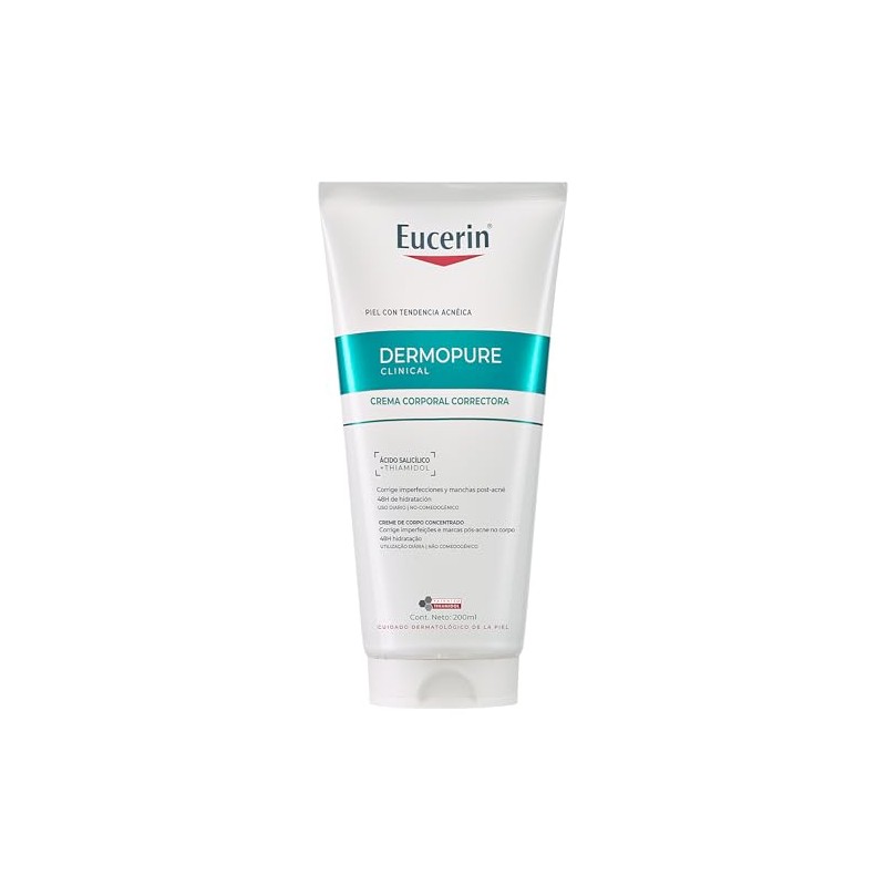 EUCERIN DermoPure Triple Effect Crema Corporal (200ml) Anti-Imperfecciones, Anti-Manchas, Anti-Brillo,