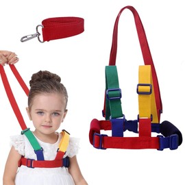 Asheyya Toddler Reins for Walking 1-3 Years, 2 in 1 Adjustable Anti-Lost Baby Harness for Walking
