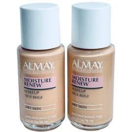 Almay 2 Almay Moisture Renew Makeup Foundation - True Beige - Dry Skin 1.25 oz