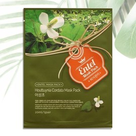 Entel Houttuynia cordata mask pack x 10 packs, moisture pack, sheet pack, skin soothing / 엔텔 어성초 마스크팩x 10팩 수분팩 시트팩 피부 진정