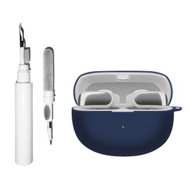 [3 in 1] TSVSXS Silicone Case Compatible with Bose Ultra Open Earbuds, Soft Protective Cover for Bose Open Ear Wireless Earbuds with Cleaning Kit Keychain