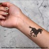 4 x 'Horse Running ' Temporary Tattoos - Water Resistant,