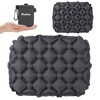 Amifun エアークッション 飛行機快適グッズ 一人用 耐荷重150kg 持ち運び簡単 専用エアポンプ付きレジャーシート ナイロン製エアー座布団 耐磨耗・滑り止め・防水・断熱 旅行/オフィス/新幹線/アウトドア対応