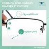 UCanSee Semi-Rimless Glasses Repair Kit - Includes a Hook for