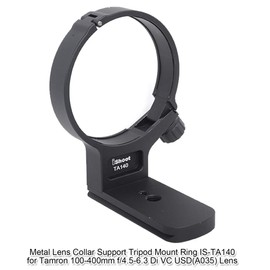 iShoot Tripod Clamp Tripod Ring Lens Mounting Tripod Mount Ring Bracket Support Ring for Tamron 100-400mm f/4.5-6.3 Di VC USD (A035), Bottom is Arca-Swiss Fit Camera Plate Quick Release Plate