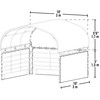 ShelterLogic 10' x 10' Enclosure Kit for Outdoor Corral Shelter