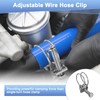 M METERXITY 6 Pack Double Wire Hose Clamp 20-24mm 304