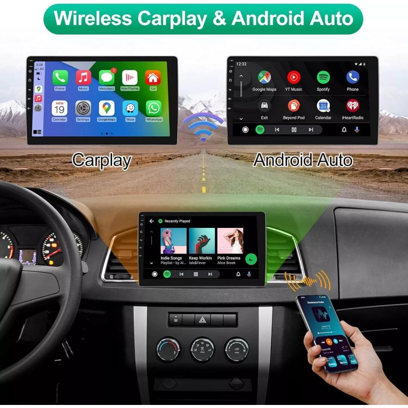 For Toyota 4Runner 2003-2009 Apple CarPlay Android 13 64G Car