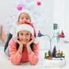 Christmas Ornament LED Luminous Rotating Music Box Christmas Resin Craft