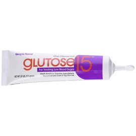 Glutose15 Oral Glucose Gel Grape Flavor, 3-1.3 oz Tubes, Pack of 2