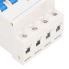 4P Miniature Circuit Breaker DIN Rail Mount Low Voltage Overload