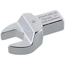 Stahlwille 58211010 731/10 Open Ended Insert Tool, Chrome-plated & Has Hex Profile, Drop Forged & Hardened, Size 10mm, Tool Mount 9x12mm (Inside Square)