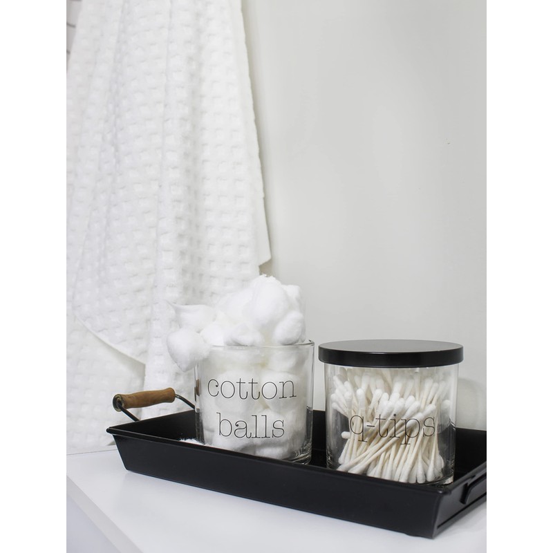 Darware 16oz Empty Candle Jars with Metal Lids (4-Pack), Fancy