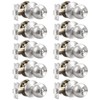 Probrico 10 Pack Bed/Bath Room Round Door Knob,Privacy Function for