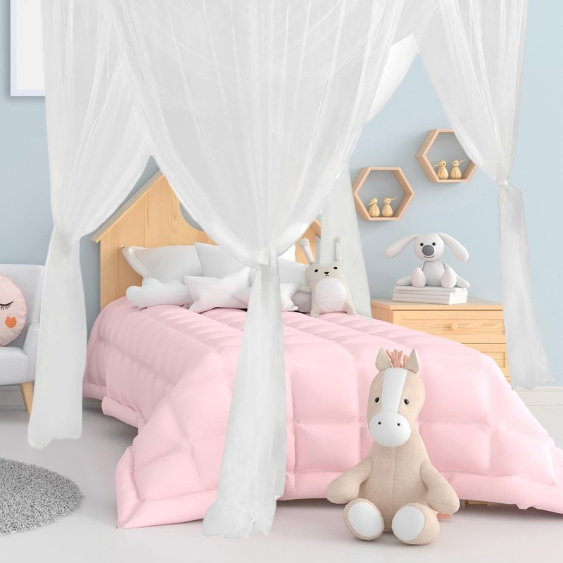 Generic 4 Corner Post Canopy Bed Curtain Bed Drape Hanging