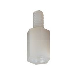 HEX Thread Spacers M3 NYLON66 8mm Standoff Bolts & Feet Fasteners & Hardware Pack of 10 | D01495