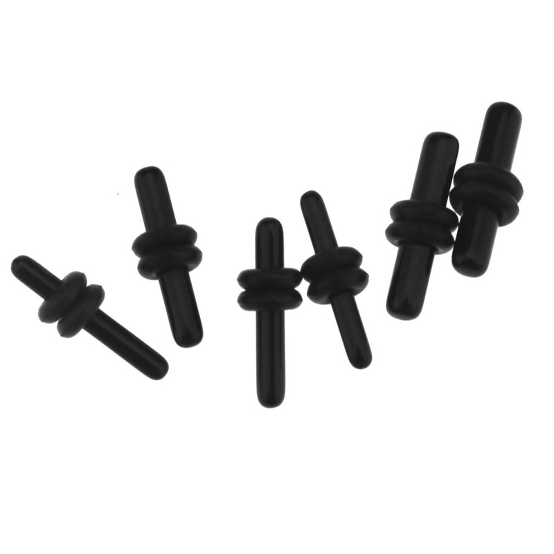 36pcs Black Acrylic Ear Plugs Expander Kit Taper Stretcher Gauges
