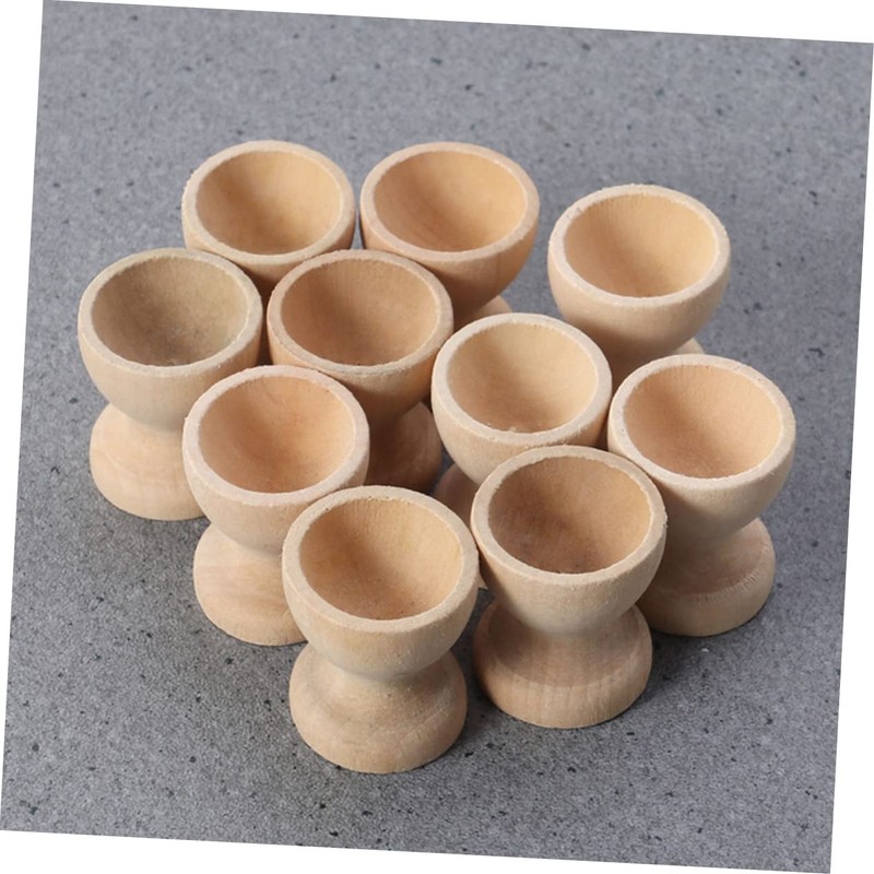 LIFKOME Pack of 24 Wooden Egg Holders Egg Cups Egg