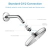 OFFO Shower Head Swivel Ball Adapter, All Metal Adjustable Shower