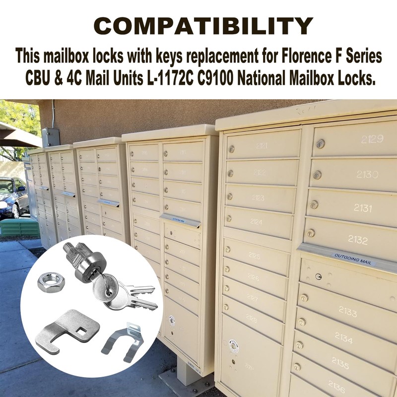 Hugexpen 1570 Mailbox Lock Replacement Fits for 1570" F Series