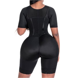 BLING SHAPERS 938 Fajas Colombianas Post Surgery BBL Mid Thigh Shapewear for Women Black 3X-Large
