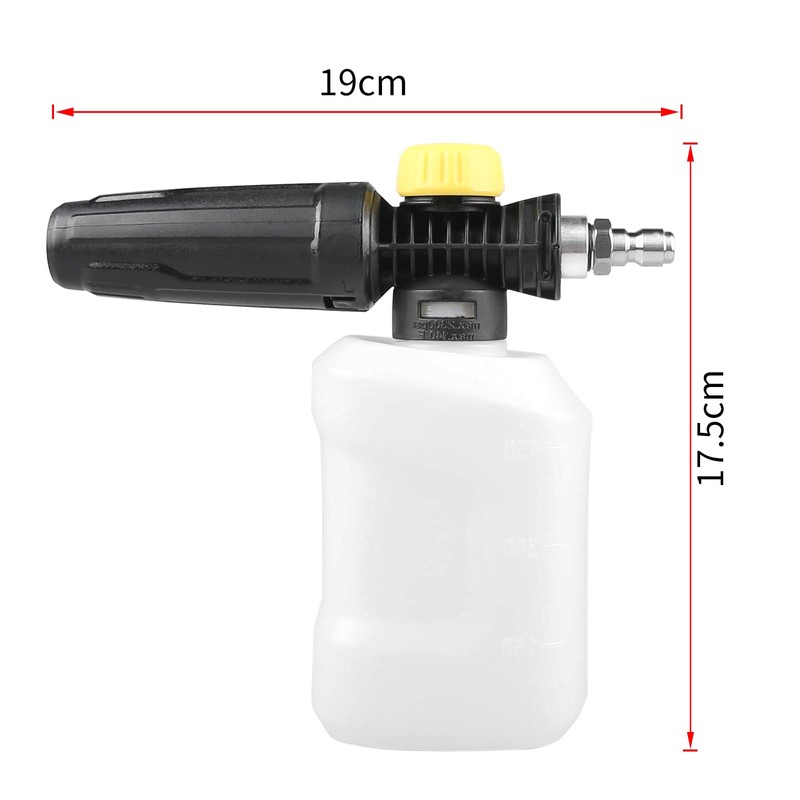 Sooprinse Car Washer Foam Cannon, Adjustable Snow Foam Lance with