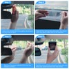 VIOFO 4 x Transparent Plastic Static Windshield Sticker, Compatible with