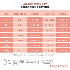 SHAPERMINT Bodysuits for Women Tummy Control, Body Suits for Womens Tummy Control - Shapewear Bodysuit, Womens Bodysuit, Tummy Control Shapewear, from Small to Plus Size Bodysuit, Medium Black