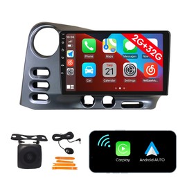 [2G+32G] Android Car Stereo FM Radio Carplay Android Auto 9" Touchscreen Headunit Media Player with Backup Camera for Toyota Corolla Matrix 2003 2004