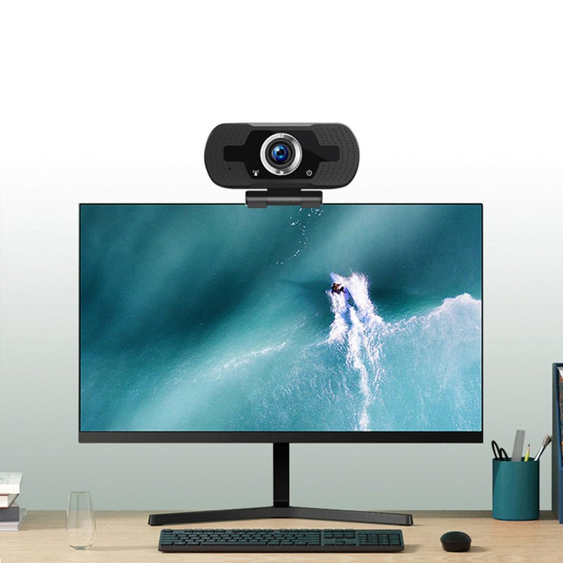 RIBHNXHI 1080P Webcam HD N5 with Built-in Microphone, 110 Degree