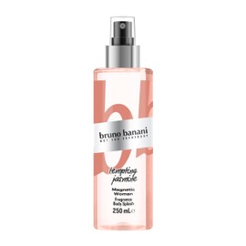 bruno banani Magnetic Woman - Body Splash - Amber Gourmand Women's Perfume - Pack of 1 (1 x 250 ml)