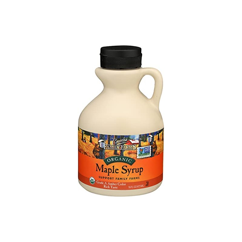 Coombs Family Farms Organic Maple Syrup, Grade A Amber Color,