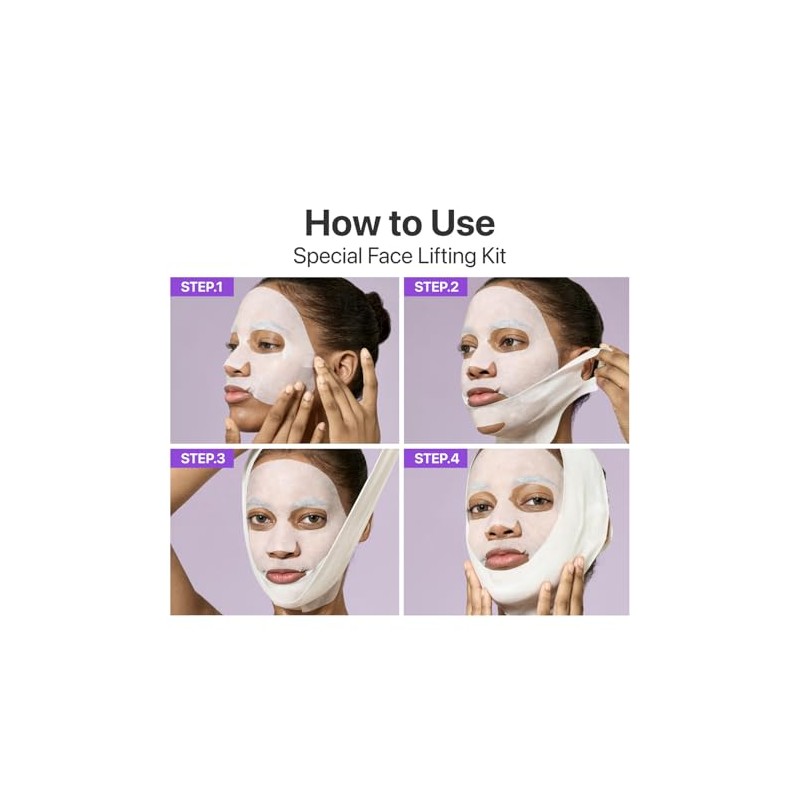 No9 NAD Bio Lifting Full Cover Facial Mask 4 piezas