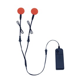 YnGia 2PCS 30mm Glowing LED Eyes, EL Panel Light Electroluminescent El Sheet Panel Light Round DIY Cuttable Neon Sheet for Cosplay Party Mask Eyes Superhero Helmet Decoration (Red)