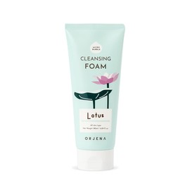 ORJENA Smile Day Cleansing Foam Lotus 180ml – Espuma Facial Suave con Extracto de Lotus para Limpieza Hidratante y Piel Elástica