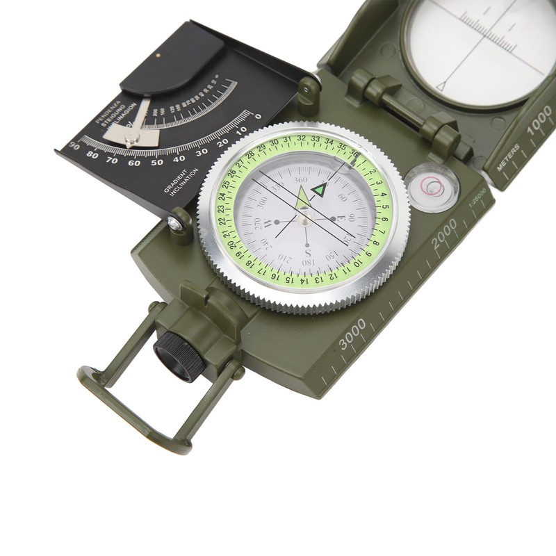 Compass Multifunctional Accurate Waterproof Hand Held Metal Compass for Hiking