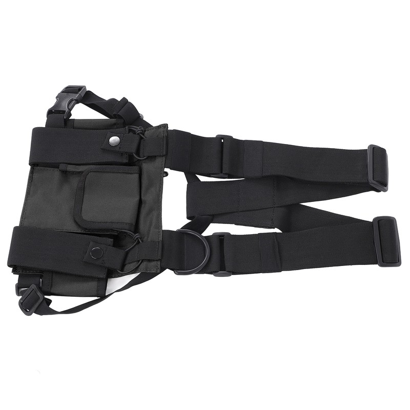 Chest Pack Adjustable Multi Pocket Functional Harness Front Vest Rig