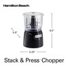 Hamilton Beach Electric Vegetable Chopper & Mini Food Processor, 3-Cup,