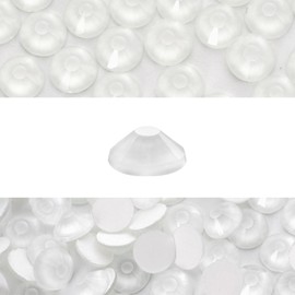 Novani 576 Pieces Flatback Rhinestones Glass Round Gems Neon-White Crystals for Nail Art DIY Crafts Clothes Shoes,SS30,6.4-6.6mm