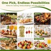 Cocktail Sticks Bamboo Skewers 12cm Green 100 Pack Horyue