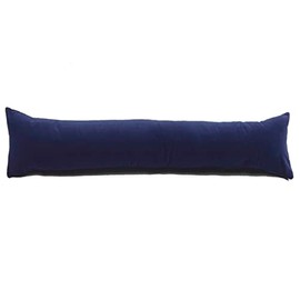 Classic Home Store Royal Blue Velvet Draught Excluder Narrow Boat Caravan Soft Cotton Draft Stopper (2ft 6")