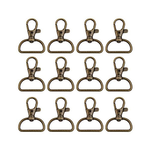 AUEAR, 20 Pack 1Inch Trigger Snap Hooks Push Gate Swivel