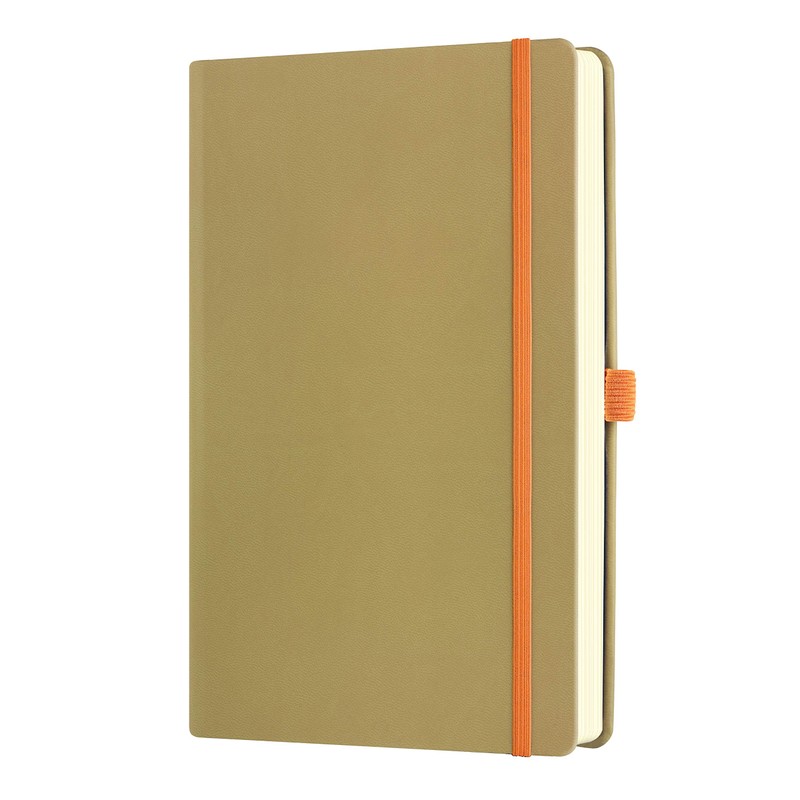 Castelli Milano AQUARELA Olive Notebook 13x21 cm Striped Hard Cover