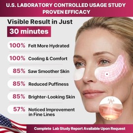 Parches para debajo de los ojos antienvejecimiento de colágeno con ácido hialurónico, 12 pares | Breathable Under Eye Masks Soothing, De-Puffing, Hydr